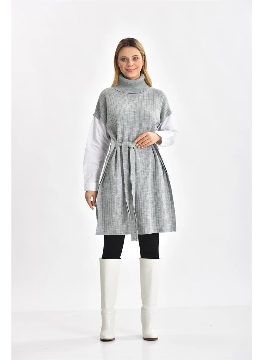 Garmi Women's Shirt Sleeve Tunic Light Grey