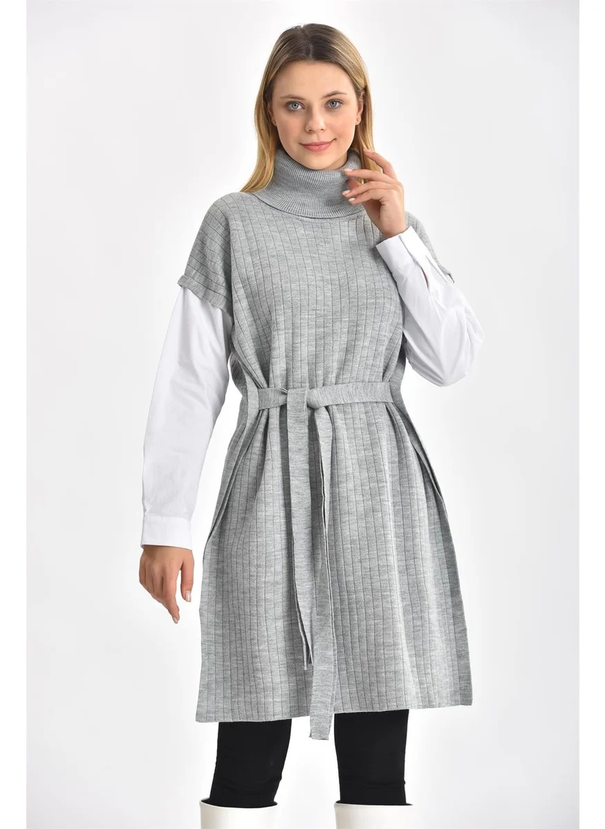 Garmi Women's Shirt Sleeve Tunic Light Grey