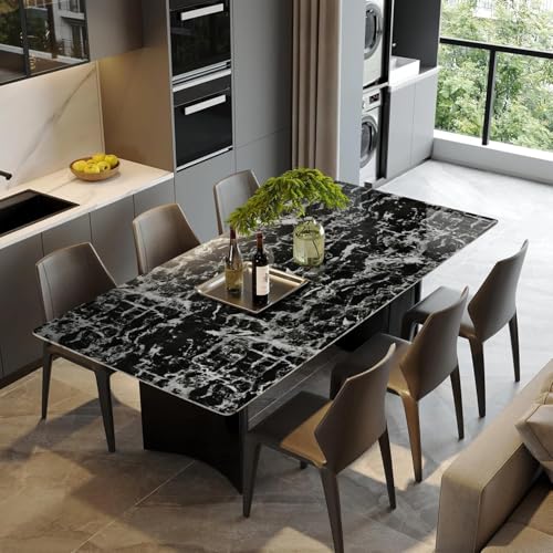 HOME13™ Marble Wallpaper Peel & Stick Contact Paper Self Adhesive Decorative Removable Waterproof Wallpaper for Kitchen Cabinet and Furniture Countertops (24 X 60 INCH, Black Grey Marble) - Image 3