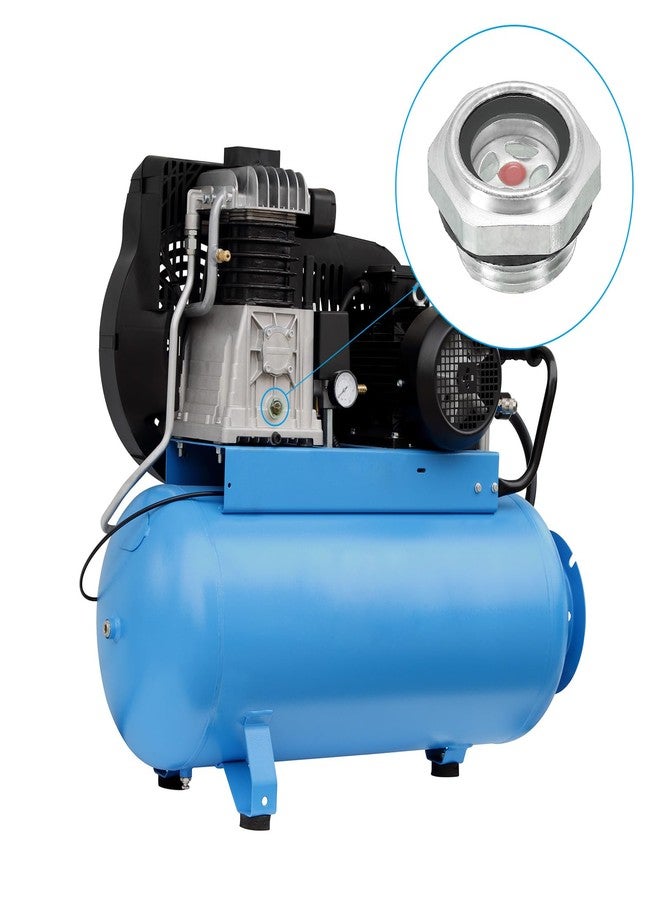 PATIKIL Air Compressor Oil Sight Glass, G 1/2" Male Thread Aluminum Alloy Oil Liquid Level Gauge Pack Air Compressor Parts with O-ring - Image 5