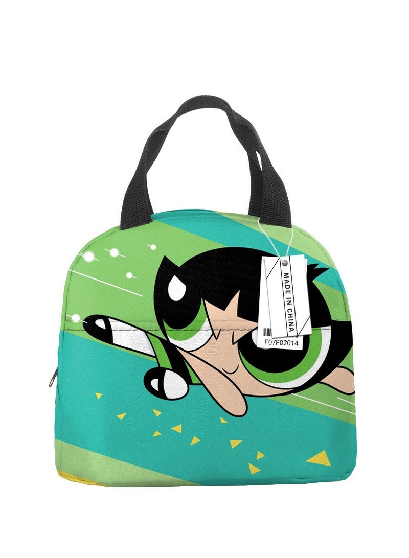 Cute and lightweight Powerpuff Girls, small schoolgirl meal bags, children's shoulder bags, handbags, incubators
