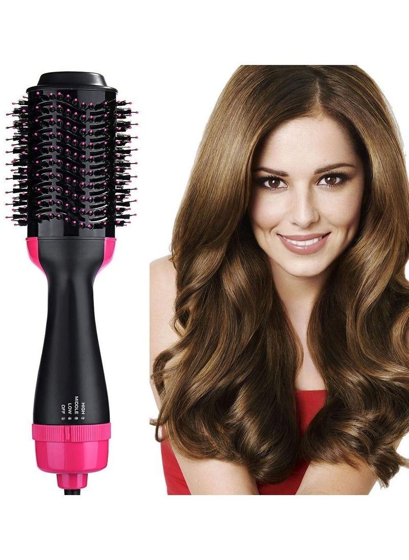 One Step Hair Dryer Brush, Hot Air Brush,Hair Volumizer for Drying & Straightening & Curling, 3 in 1 Brush Blow Dryer Styler for Rotating Straightening, Curling, Salon Negative Ion Ceramic Dryer Brush  - Image 1