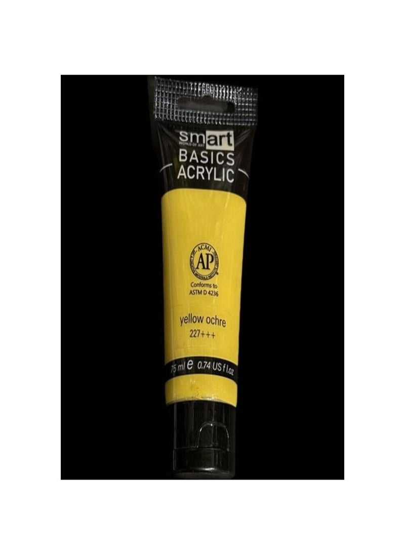 Smart Smart Acrylic 75ml Tube - Yellow Ochre 227+++ 