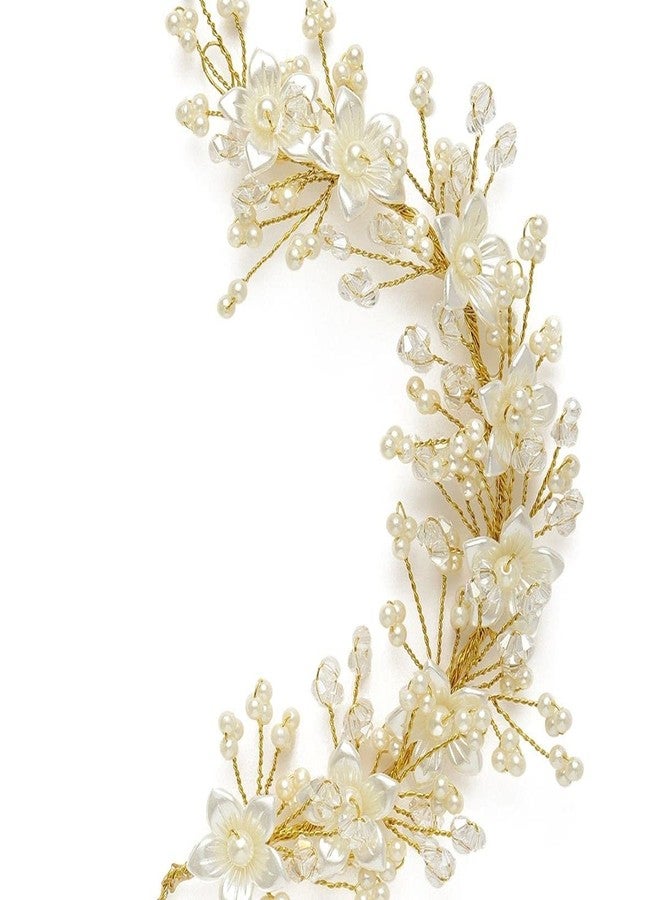 HAPPYMATES Hair Accessories For Women & Girls, Stylish for Wedding Artificial Flowers & Pearl Style Juda Bun Floral Bridal & Hair Pins Hairstyle Decoration (1_Pcs, Big Orange Hair Flare) - Image 1