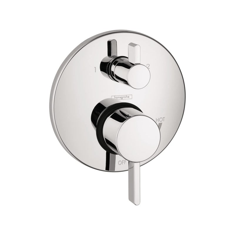 hansgrohe Ecostat Modern Pressure Balance Shower Valve Trim with Diverter in Chrome, 04447000 - Image 5