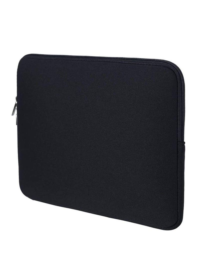 Soft Laptop Sleeve Protective Case Carrying Bag for 13.3 MacBook Air Pro Retina Touch Bar Notebook Ultrabook Chromebook (Black 13in) - Image 1