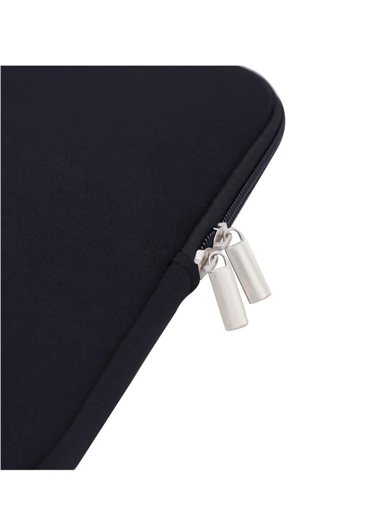 Soft Laptop Sleeve Protective Case Carrying Bag for 13.3 MacBook Air Pro Retina Touch Bar Notebook Ultrabook Chromebook (Black 13in) - Image 3