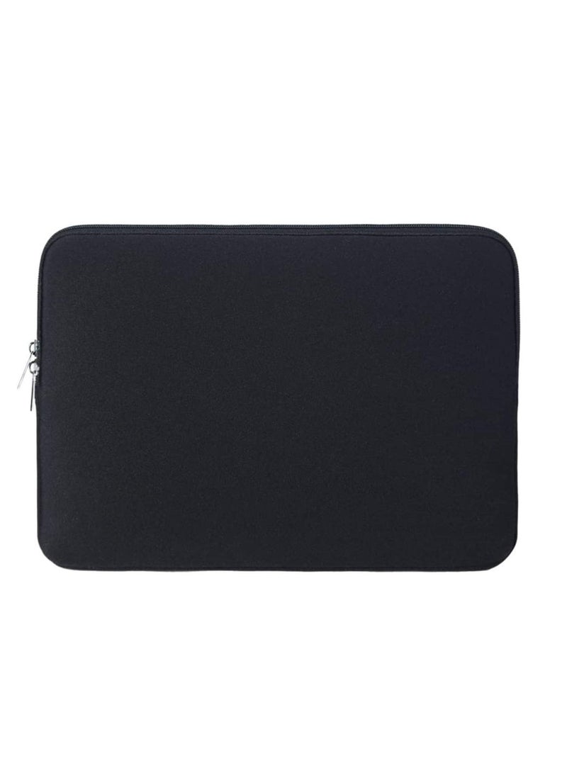Soft Laptop Sleeve Protective Case Carrying Bag for 13.3 MacBook Air Pro Retina Touch Bar Notebook Ultrabook Chromebook (Black 13in) - Image 4
