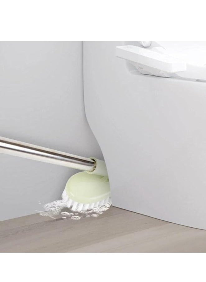 Bathroom Floor Cleaning Brush with 48in Long Handle – Heavy-Duty Scrub Brush with Ceramic Bristles for Bathroom Tiles, Walls, Grout & Hard Floors  - Image 2