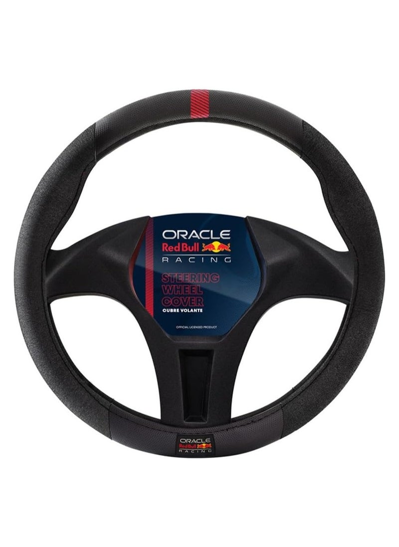 Red Bull RED BULL RACING STEERING WHEEL COVER BLACK/RED 01  - Image 1