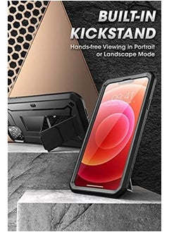 SupCase Unicorn Beetle Pro Series Built In Screen Protector Full Body Rugged Holster Case For Iphone 13 Pro Max 2021 Release 6.7In Black  - Image 4