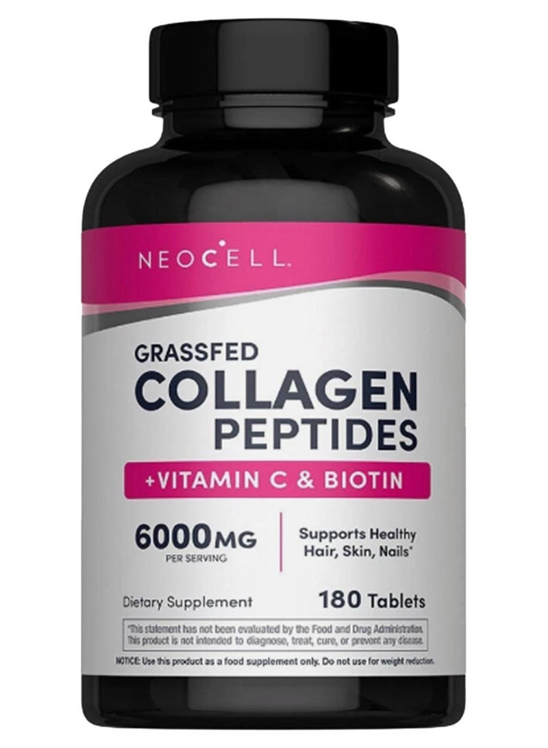 نيوسيل سوبر كولاجين + فيتامين سي + بيوتين 180 قرص - Image 1