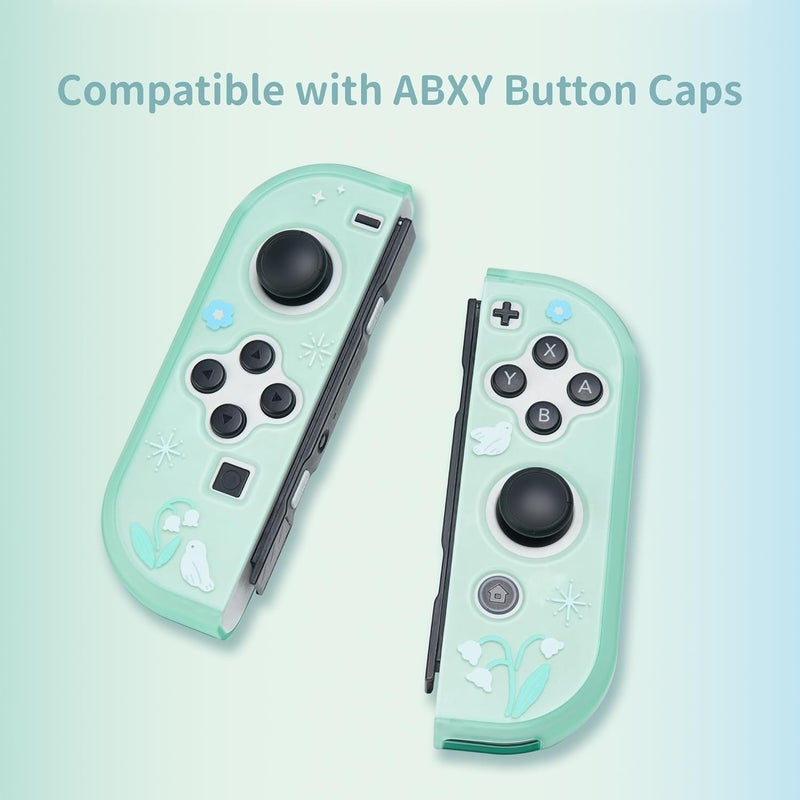 GeekShare حافظة GeekShare الواقية لـ Switch OLED - غطاء صلب نحيف متوافق مع Switch OLED ووحد�� التحكم في الألعاب - زنبق الوادي - Image 3