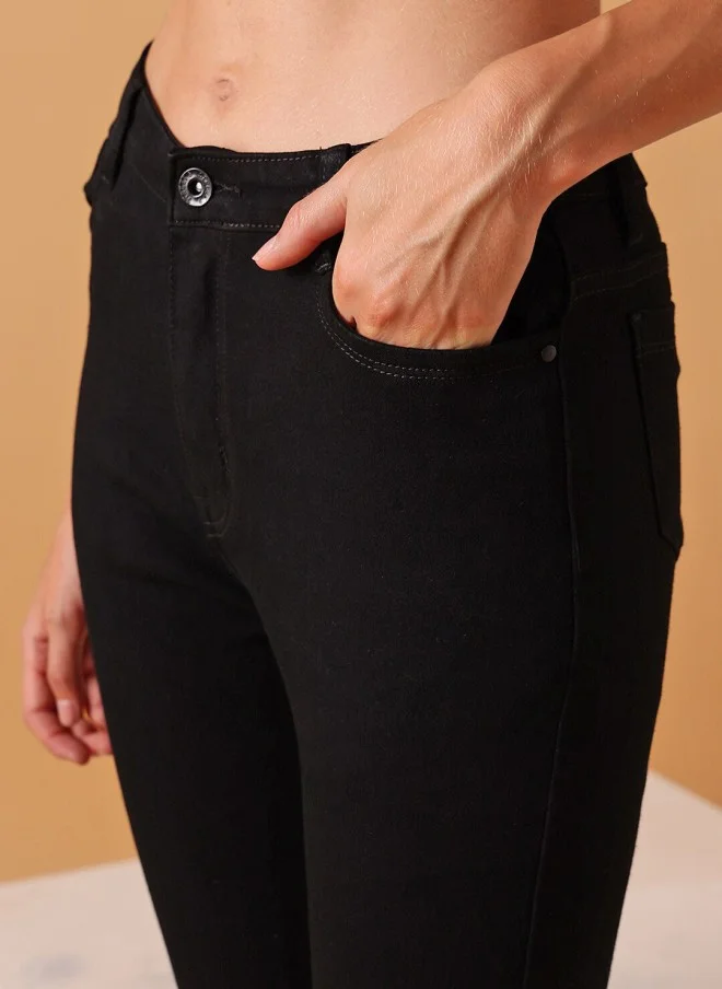 STREET 9 Black Skinny Fit Stretchable Jeans for Women