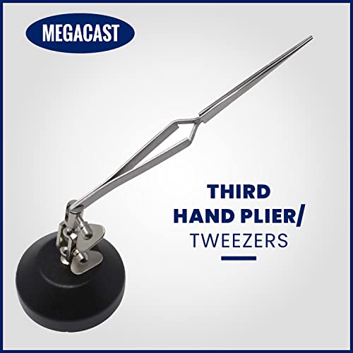 MegaCast Third Hand with Tweezers, Black, Modern Style - Image 2