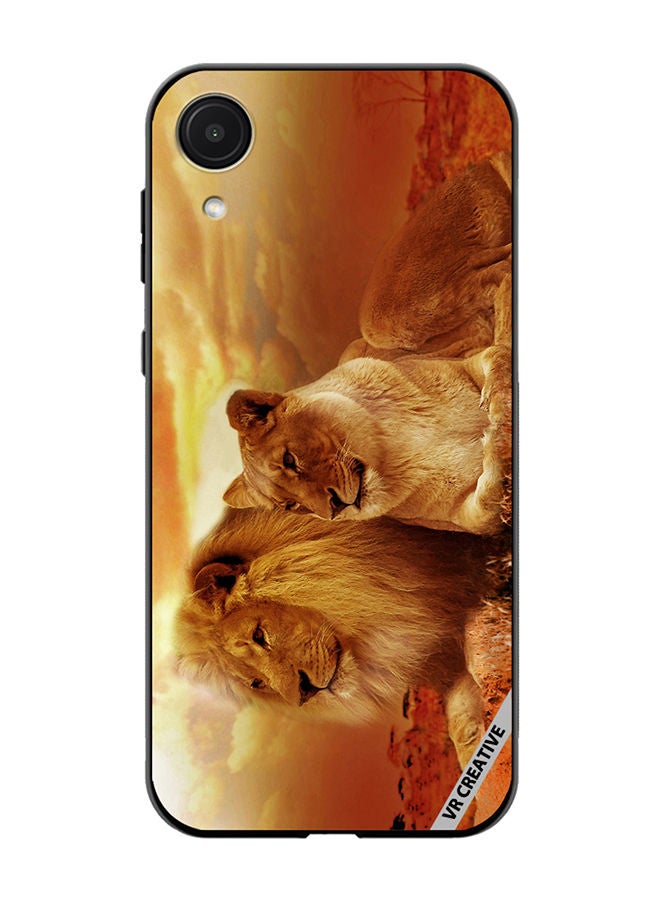 VR CREATIVE Protective Case Cover For Samsung Galaxy A03 Core King Queen Of Jungle Design Multicolour - Image 1
