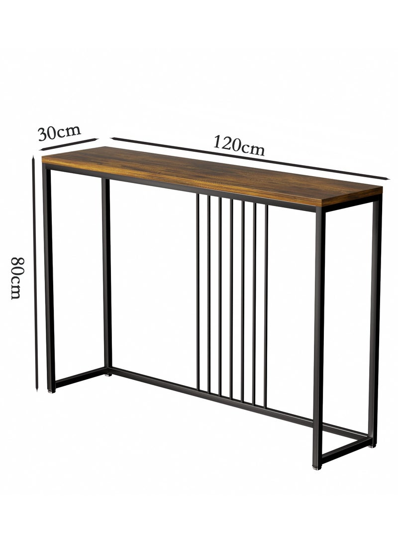 Chulovs Modern Console Table, Narrow & Long Sofa Table with a Stable Steel Frame, Multifunctional Entryway Table for Living Room, Bedroom, Hallway, Foyer, Office & Corner - Image 3