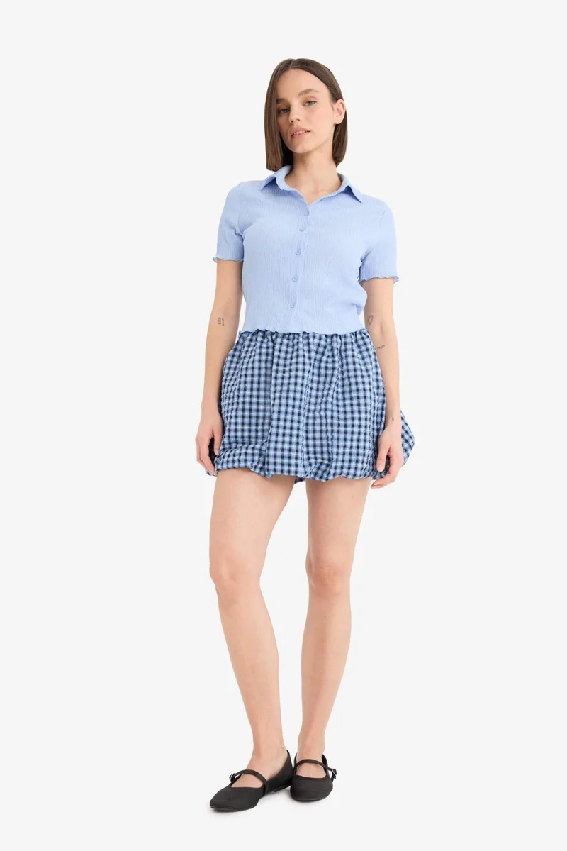 DeFacto Slim Fit Short Sleeve Shirt