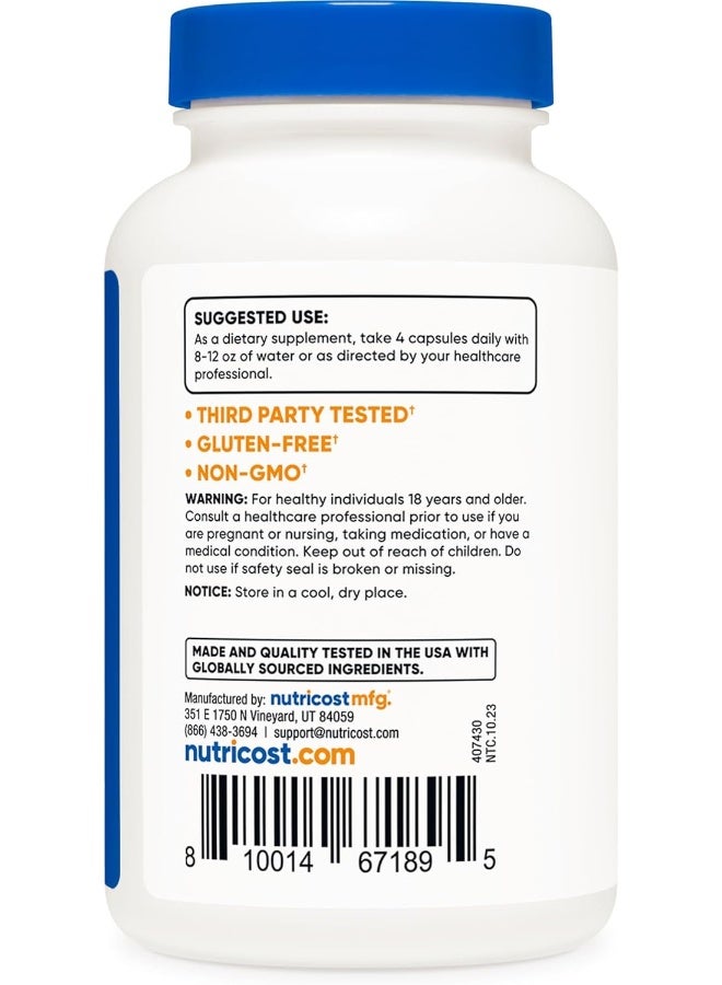 Nutricost Magnesium Citrate 420mg, 120 Capsules - Image 4