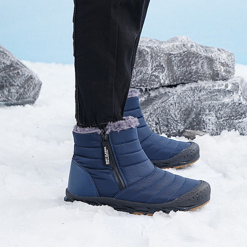 Outdoor Couple Snow Skiing Cotton Shoes - Image 1