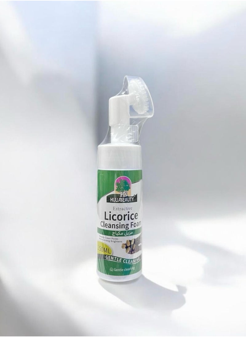 HULIABEAUTY Foam for removing makeup and cleansing the skin with licorice 