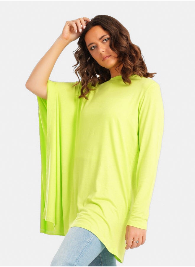 Clue Plain Blouse with Batwing Sleeve  - Image 2