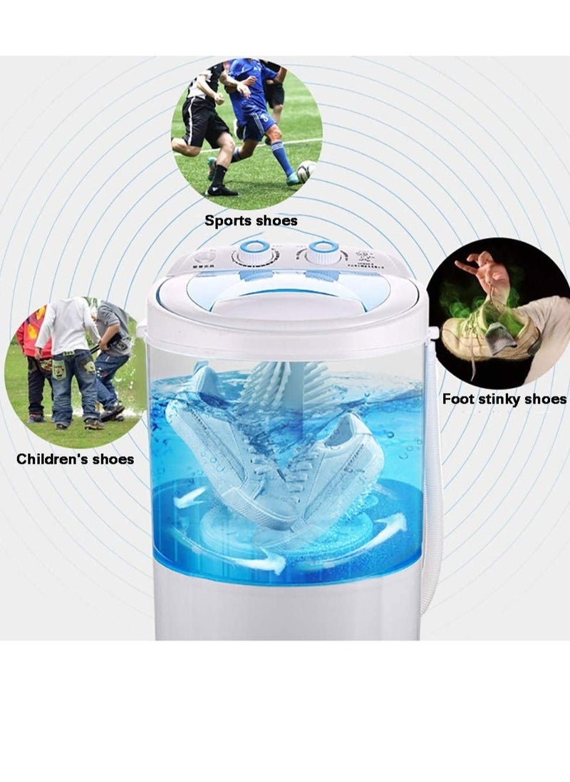 Raxoom Shoe Washing Machine Small Household, Portable Lazy Washing Machine, 360° Cleaning, 10 Minutes Fast Cleaning, Safe Material Does Not Hurt Shoes Blue/White  - Image 2