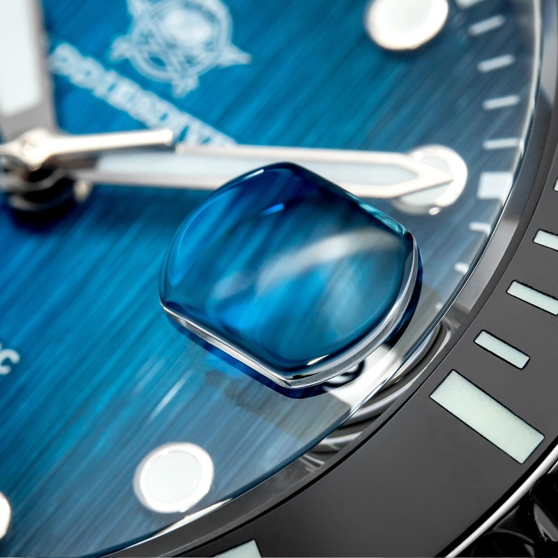 ADDIESDIVE Automatic Watches for Men Diving Watch Mechanical 8215 Movement Stainless Steel 200 M Waterproof BGW9 Luminous Blue Dial - Image 4