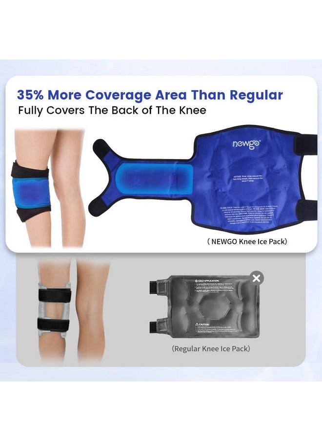 NEWGO NEWGO Ice Pack for Knee Replacement Surgery, Reusable Gel Cold Pack Wrap Around Entire Knee for Knee Injuries, Pain Relief, Swelling, Bruises  - Image 3