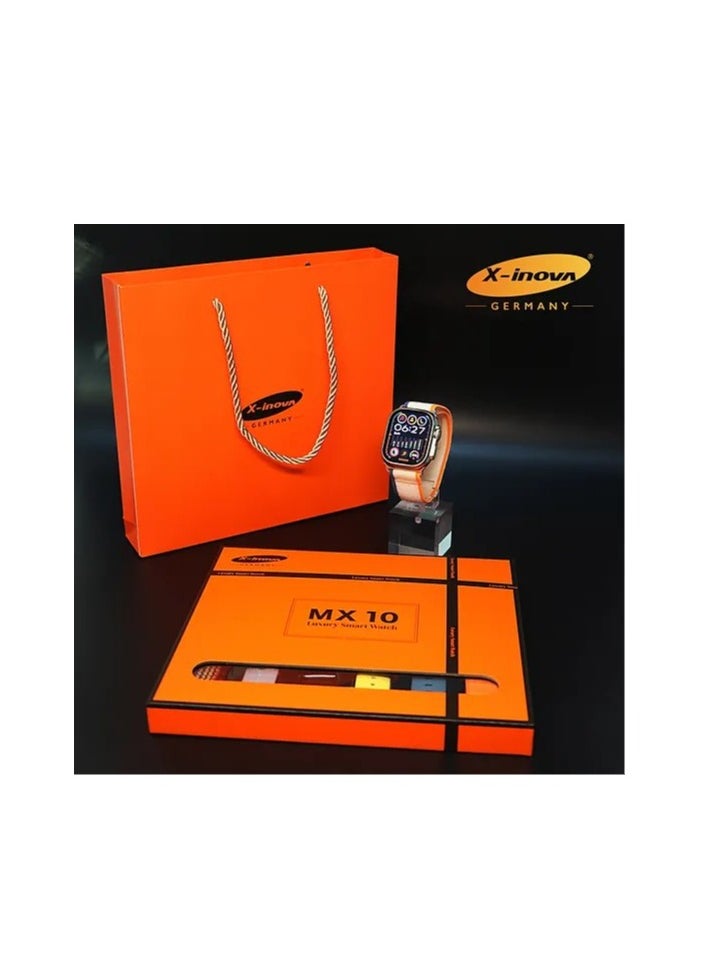 X-Inova - MX10 - Luxury Smart Watch 7 Watch Bands - Golden - Image 1