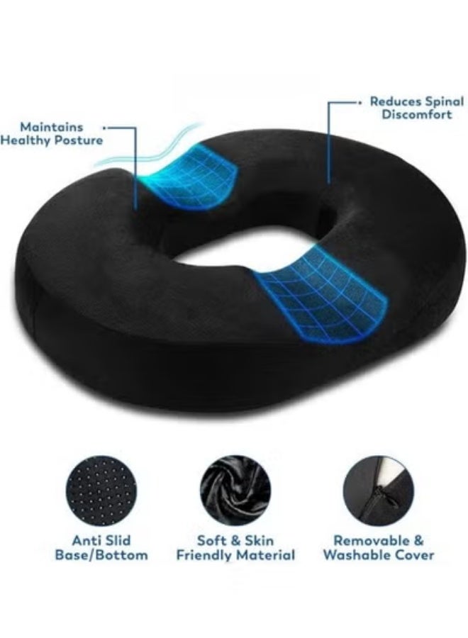 Orthopedic Donut Seat Cushion for Tailbone & Hemorrhoid Relief – Comfortable Ring Pillow for Sitting Support, Pregnancy & Postpartum Use - Image 3