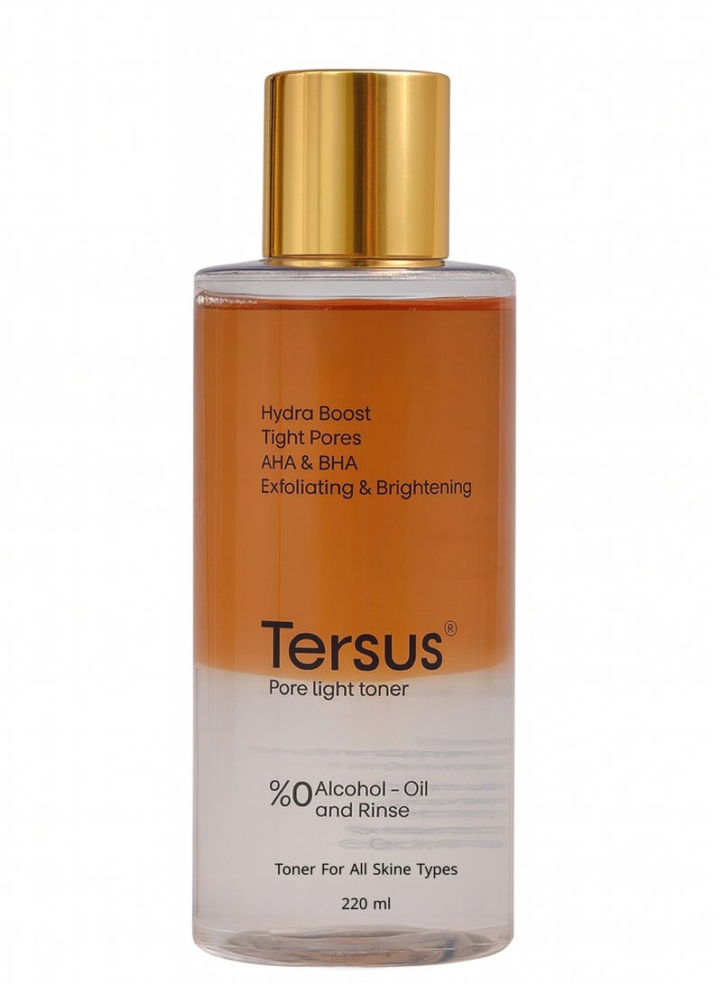 ترسيز تونر شد المسام – مقشر، مفتح ويقلل من مظهر المسام – AHA + BHA – خالٍ من الكحول ولا يحتاج إلى شطف – 220 مل من ايرا كير