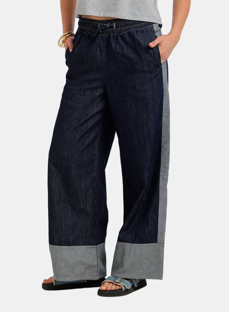 Carina Two-Tone Denim Pants - Image 3