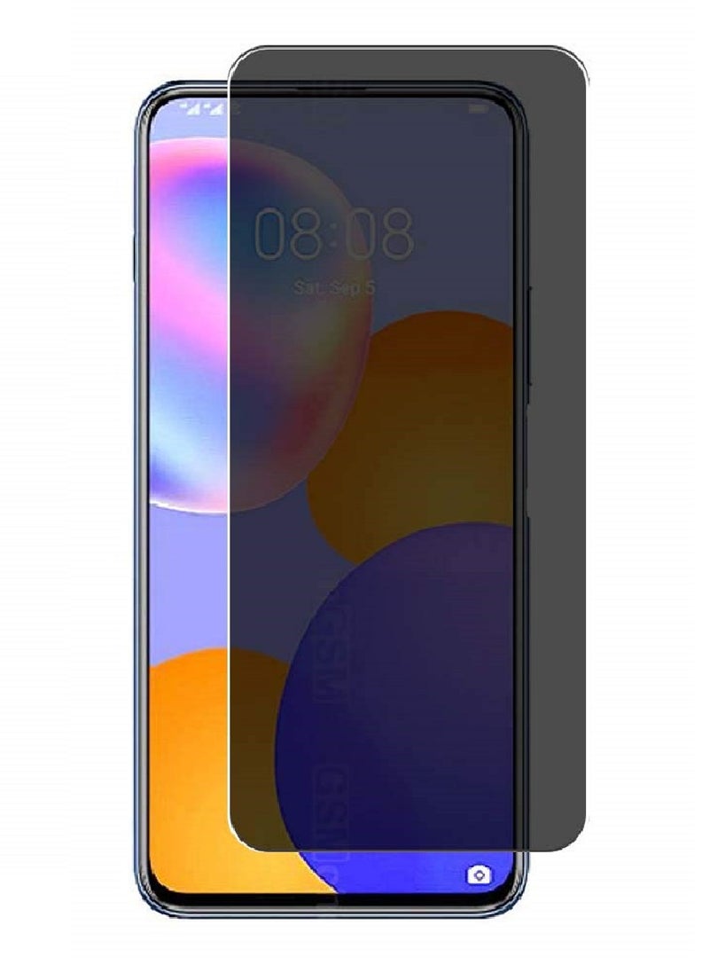 we3 Tempered Glass Screen Protector Anti-Spy Privacy Designed For Huawei Y9a Full Glue Edge to Edge Full Screen Coverage And Bubble Free - Image 1