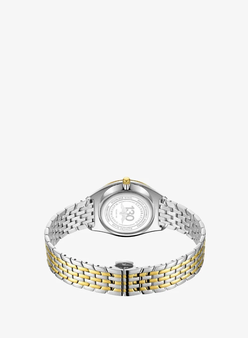 Rotary  Rotary Men's Ultra Slim Silver & Gold Plated Stainless Steel Bracelet Watch - GB08011/02 for Men | Best Price UAE