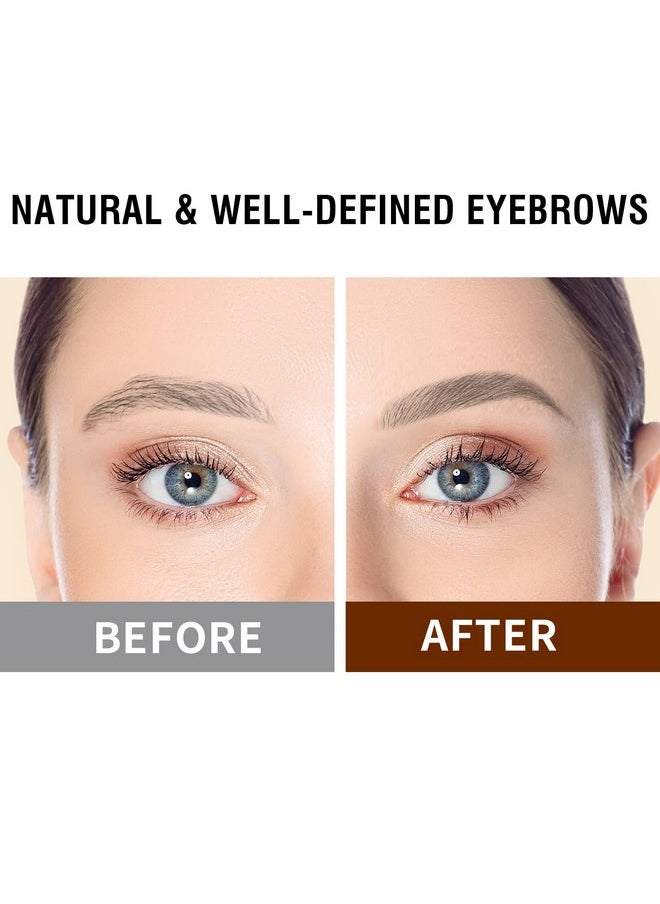 Music Flower Eyebrow Pen Liquid Eyebrow Pen Waterproof Brow Pencil With Micro Fork Tip Smudgeproof Long Lasting Fine Sketch Microblading Pen Dark Grey  - Image 5