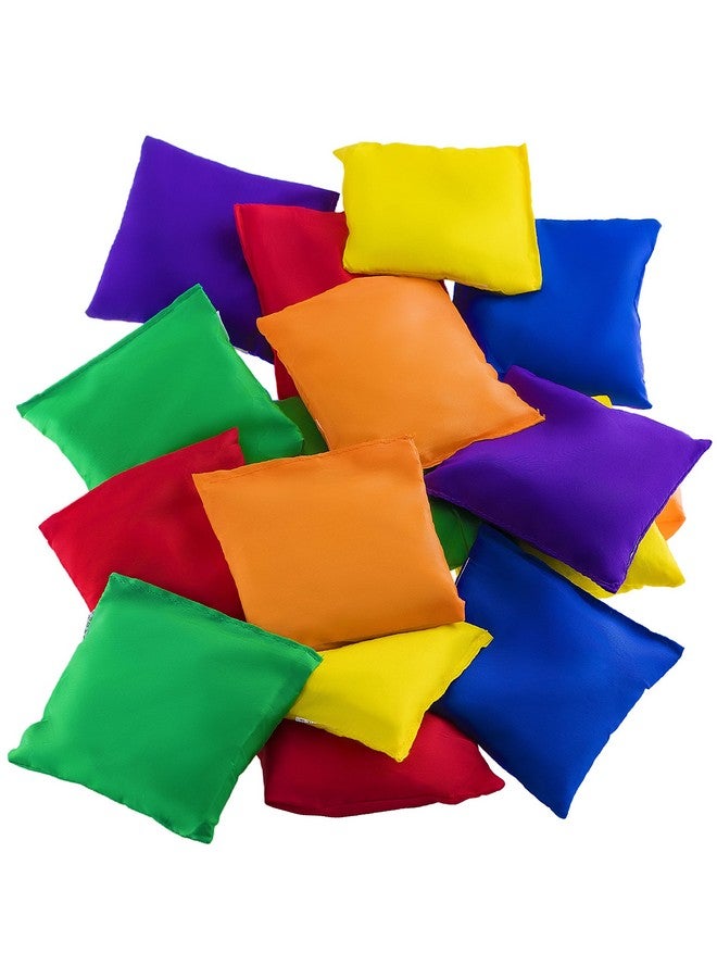 Prextex Nylon Bean Bags - 3-Inch Set Of 12 In Red, Yellow, Green, Blue, Orange, Purple - Durable Material For Toss Games - Ideal For Barbecues, Tailgates, Reunions, And Parties - Fun For All Ages  - Image 1