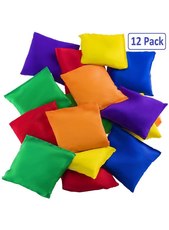 Prextex Nylon Bean Bags - 3-Inch Set Of 12 In Red, Yellow, Green, Blue, Orange, Purple - Durable Material For Toss Games - Ideal For Barbecues, Tailgates, Reunions, And Parties - Fun For All Ages  - Image 3