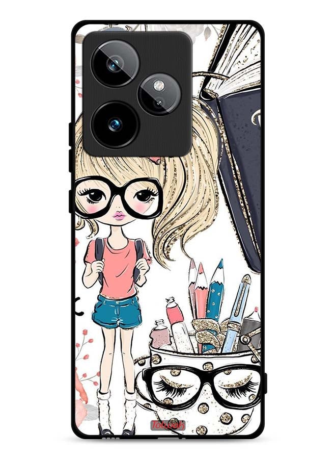 Tolwak Realme GT 7 5G Protective Case Cover Unicorn Girl Art