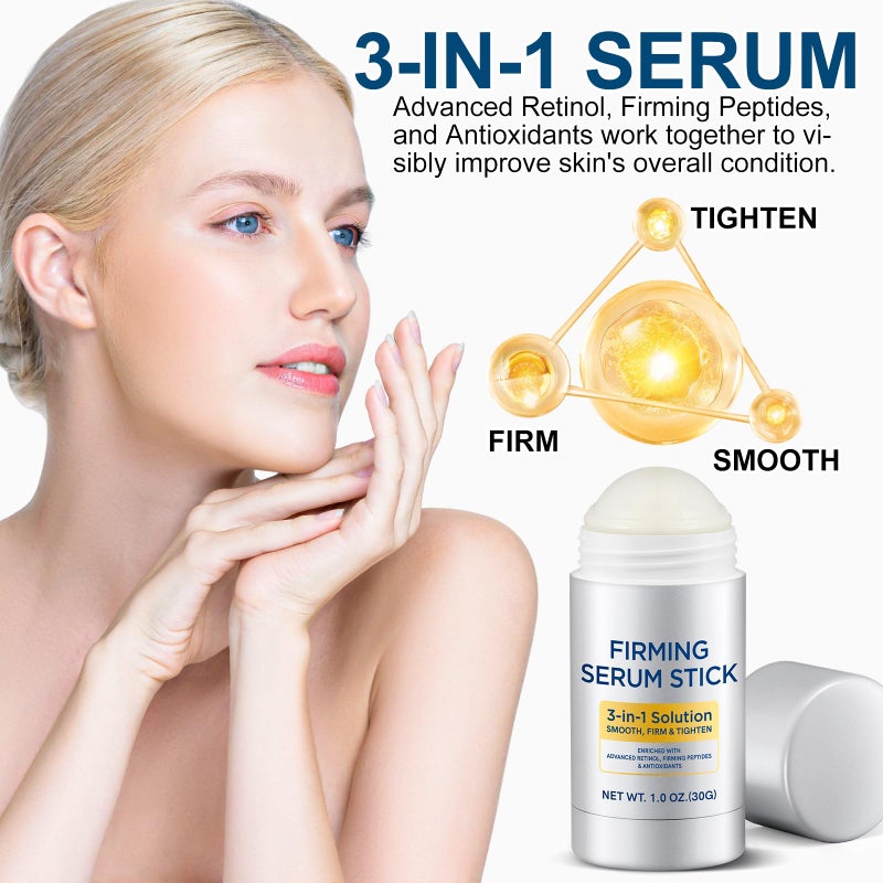 Liefiet Advanced Retinol Firming Serum Stick, 2Pack Retinol Stick Tighten and Firm Face & Neck, Smoothes Fine Lines and Wrinkles, Reduces Wrinkles, Deep Moisturizing Skin - Image 2