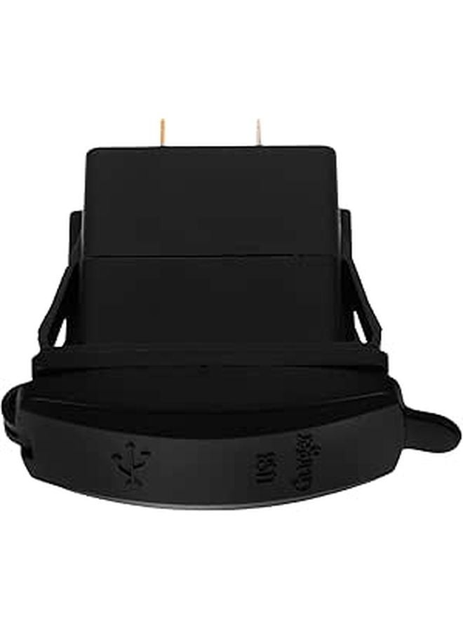 Dual USB Car Charger Black Nylon PVC Water Resistant Overheat Safety Feature - Image 1