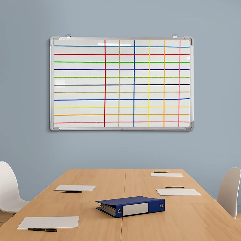 Navy Penguin Thin Whiteboard Tape 1/8" (3mm) - 11 Color Rolls with 62 feet Length - Pinstripe Art White Board Marking Grid Chart Label Tapes for Lines, Charts, Kanban and Calendars - Image 4