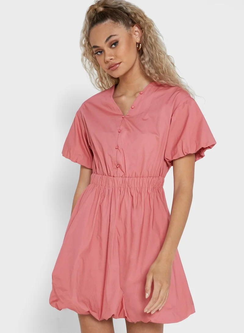 Ginger Scrunch Waist Dress