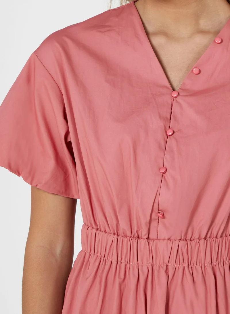 Ginger Scrunch Waist Dress