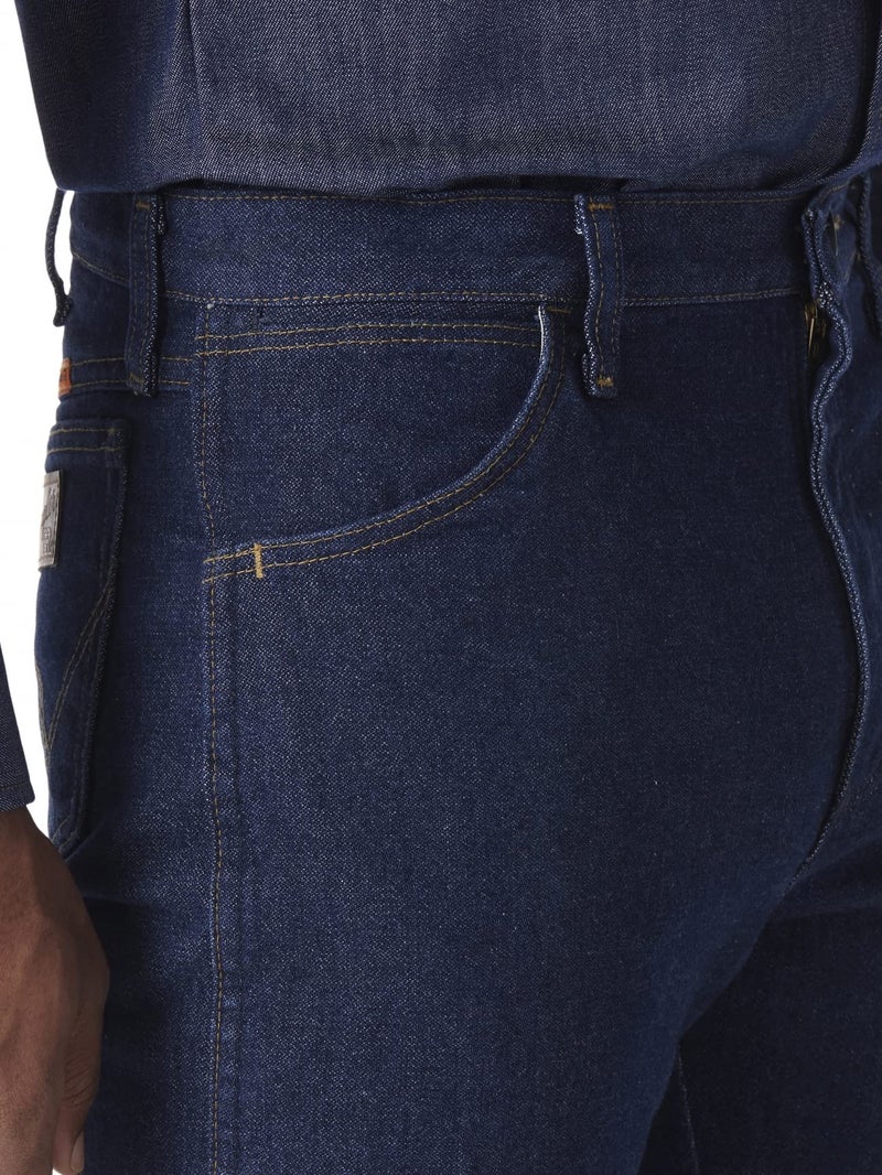Wrangler Men's FR Flame Resistant Original Fit Jean Blue 32W x 32L - Image 2