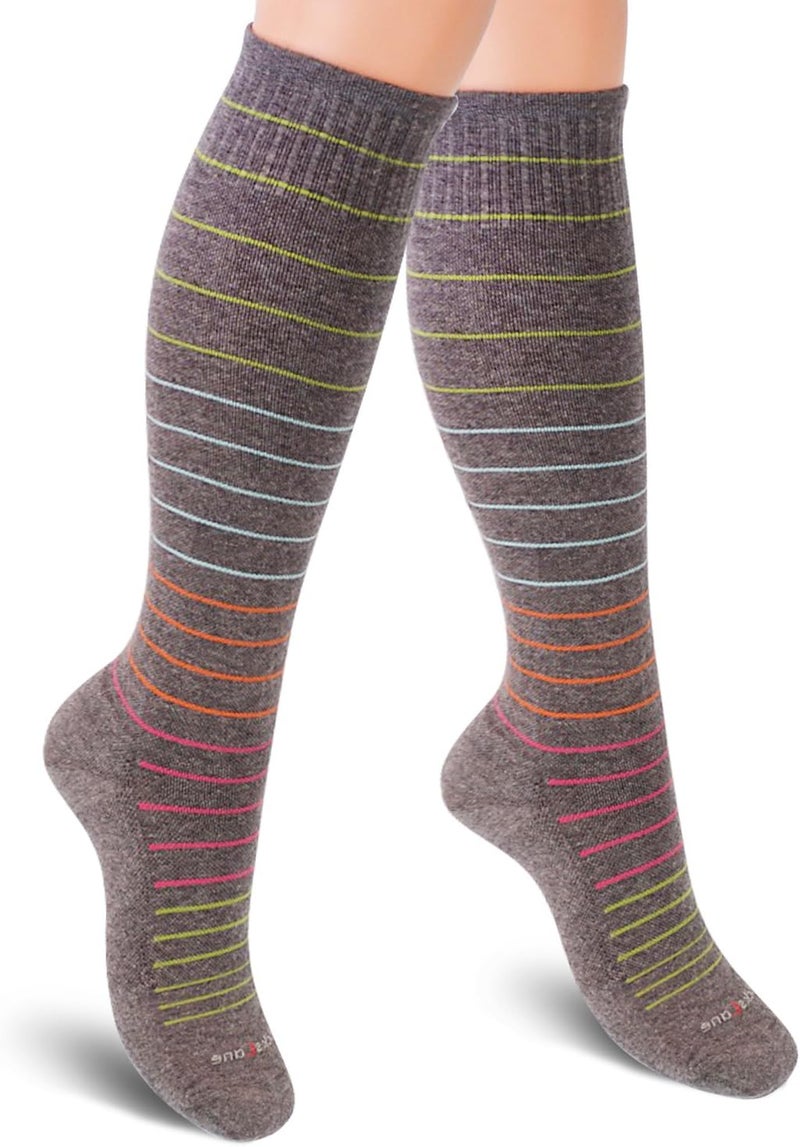 SocksLane جوارب ضغط قطنية من للنساء والرجال. دعم بطول الركبة بقوة 15-20 مم زئبق - Image 1