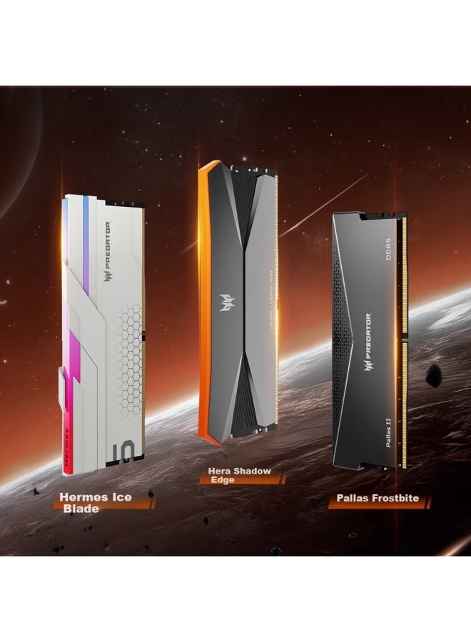 Predator 48g Kit Ddr5 6000mhz Desktop Memory Module Hermes Ice Blade Series Rgb Light Bar Obsidian Black Ai Computer Component - Image 1