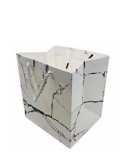 PARTY FUN Paper Gift Bag Perfect for Birthday, Wedding, Anniversary, and Special Occasions 21x22x17cm White Color  - Image 1