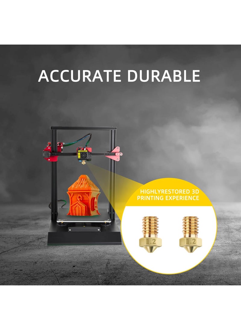 Aopin Aopin M6 175mm Extruders Nozzles 3D Printer 12mm  0047 Brass 3D Printer Extruders Nozzles 10 Pcs  - Image 3