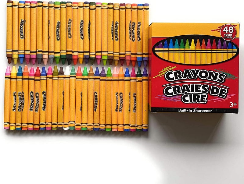 JOT Crayons With Built-In Sharpener Non-Toxic, 48 Count - Image 2
